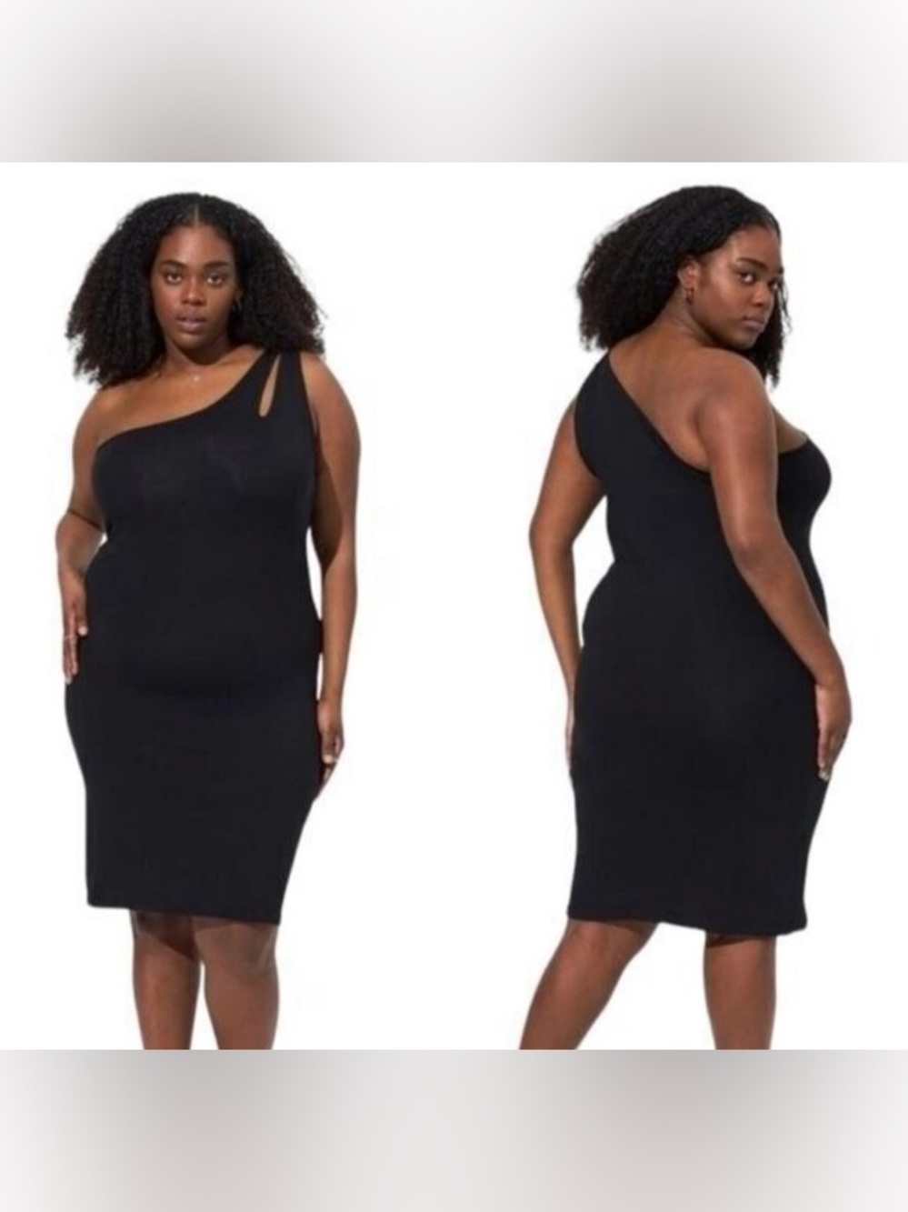 Torrid Foxy Bodycon Dress 3X Black‎ LBD Contemporary Night Out Classy Fairy Goth
